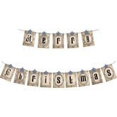 Merry Christmas Banner - Vintage & Farmhouse Christmas Decor