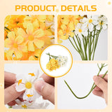 2 Bundles Small Artificial Daisy Flowers Bouquet Faux Silk Tiny Wildflowers Flowers For Home Garden Vase Decor (Yellow And White)
