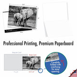 - 10 Blank Note Cards With Envelopes (4 X 5.12 Inch) - Black & White Photos, Bulk Boxed Set - Trunks Of Love M2370Ocb