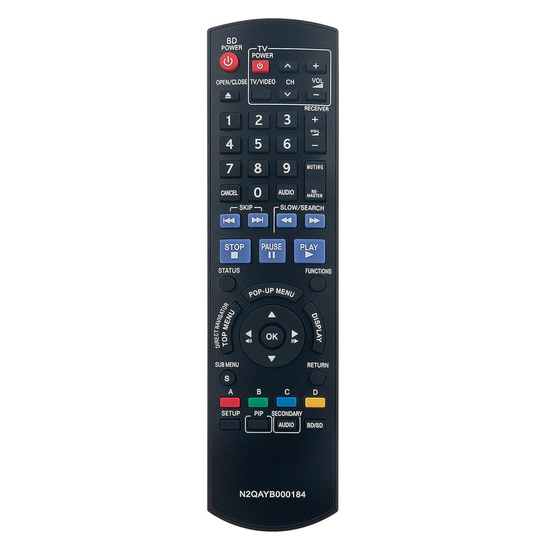 N2Qayb000184 Replace Remote Control Fit For Panasonic Blu-Ray Disc Player Dmp-