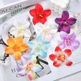 50Pcs Light Purple Artificial Orchid Flower Heads Silk Fake Flower Heads, 2.36 Inch Faux Tropical Orchid Bloom Heads For Flower Arrangement Centerpiece Home Indoor Decor