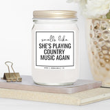 You Nique Designs Candle For Country Music Fan - 8Oz Candle - Cowgirl Gifts For Country Music Lovers - Cool Country Music Gifts For Music Lovers (Lavender & Vanilla)