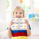 Sun Baby Shower Wrapping Paper For Kids Boys Girls - Happy Weather Gift Wrap With Sun Smile And Cloud Design For Birthday, Baby Shower Kids Party - 28×40 Inches, 4 Jumbo Folded Sheets