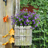Artificial Flowers, Fake Artificial Greenery Uv Resistant No Fade Faux Plastic Plants For Wedding Bridle Bouquet Indoor Outdoor Home Garden Kitchen Office Table Vase 6Pcs (Purple)