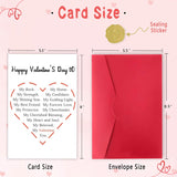 Valentines Day Gifts For Him Her, Happy Valentine'S Day Card Gifts To Wife Husband Girlfriend Boyfriend, Love Vday Card