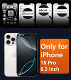 Translucent Matte Black iPhone 16 Pro Case Compatible with MagSafe