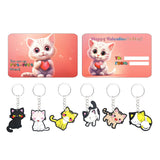 Cat Valentines Day Cards For Classroom Exchange Prizes 24 Pcs Cat Valentine Cards For School Kitty