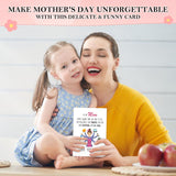 Happy Mom Birthday Card - 5.5"X8" Shining Birthday Card For Mon With Envelope Happy Mothers Day Card From Son Daughter