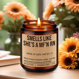 Candle For New Rn, Registered Nurse Gifts For Women - Congrats On Passing The Nclex - Future Rn Gifts For Nurses, Funny Birthday, Graduation Presents For Nursing School Students, Grads