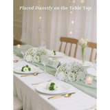 Babys Breath Artificial Flowers: 2 Pcs White Rose Babys Breath Fake Flower Balls Centerpieces For Wedding Table - Faux Silk Kissing Floral Arrangements For Home Party Event Decoration