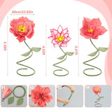 3 Pcs Giant Flowers For Decoration 5.6 Ft Large Waterproof Eva Foam Flower Indoor Outdoor Decor Standing For Wedding Reception Spring Tea Office Home Music Festivals Birthday Photo Booth