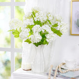 4Pcs Hydrangea Artificial Flowers, Real Touch Flowers, 26.8" Faux Hydrangea Flowers, Latex Real Touch Hydrangeas, Fake Flowers For Home Decor Party Bouquet Wedding Decoration, White