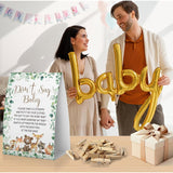 Don'T Say Baby Baby Shower Game, Woodland Baby Shower Decoration, Animals Don'T Say Baby Sign, Fun Baby Shower Games, Clothespins For Baby Shower-Dsba23