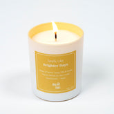 Premium Scented Natural Soy Candle – Lemon, Sweet Milk & Vanilla – Hand-Poured, Vegan, Non-Toxic, Cotton Wick – Uplifting Scented Candle For Home – Smells Like Brighter Days