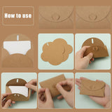 50Pcs Mini Envelopes With Cards, Heart Closure Diy Graffiti Blank Kraft Greeting Cards For Wedding Invitations, Christmas, Valentine'S Day