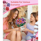 Colorful Floral 3D Pop Up Card Spring Greeting For Mother’S Day Easter Birthday Anniversary Get Well Thinking Of You, Carnation Bouquet For Mom Grandma Wife Sister Aunt With Envelope And Note Card