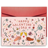 Happy Galentine'S Day Card, Valentines Day Card For Best Friend, Galentine'S Day Gift For Friends, Bestie Valentines Card