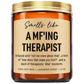 Funny Scented Candle, Therapist Gifts, Occupational Therapy Gifts, Psychology, Therapy Office Decor, Christmas, Graduation, Mental Health Therapist Presents For Women, Men, Psychologist
