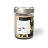 Lidded Vanilla Oak Scented Candle, Extra Large Jar
