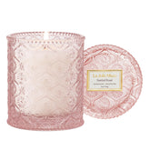 Santal Rose Scented Candle – Saffron, Rose & Leather | 6 Oz Natural Soy Wax | 40 Hours Clean Burn | Valentines Day Gifts For Her | Elegant Home Decor