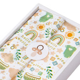 60 Sheets Tissue Paper Bulk & 30 Pcs Sticker - Baby Suit, Rainbow, Sun/Cloud, Baby Shower Design For Baby Boy, Baby Girl (13.8 Inch X 19.7 Inch)