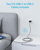 2 Pack 20W USB C Fast Charger with 2 Cables for iPhone 17 16 15 iPad and More