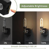 Dimmable Crystal LED Night Light Plug-in with Warm 3000K Dusk to Dawn Sensor