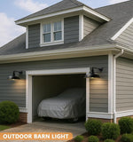 15 Inch Outdoor Gooseneck Barn Light Black Farmhouse Wall Fixture for Porch Garage Patio Exterior