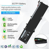 97WH 6GTPY Replacement Battery for Dell XPS 15 9550 9560 9570 7590 and Precision 5510 5520