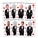 Find The Groom To Win Bridal Shower Scratch Off Game, 40 Pack, Fun & Easy Wedding Shower Game Idea For Guests, Engagement Party, Bachelorette Party, And Bride-To-Be Celebration Scratch Off Cards.