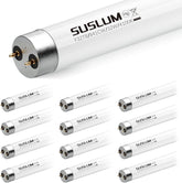 12 Pack F32T8 32W Fluorescent Tube Light Bulbs 48 Inch G13 Base 4100K Cool White 3000LM