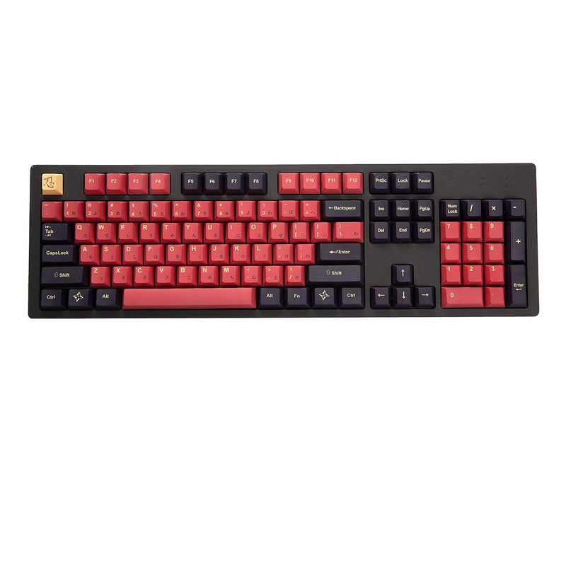 Red Samurai Keycaps, 115 Pbt Dye Sub Ansi Layout Keycap Set For Customized/Gas