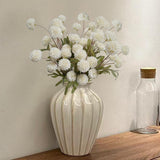 10 Pcs Chrysanthemum Flowers Artificial White Kiku Flowers Small Pom Pom Mums Flower Mini Chrysanthemum Ball Flowers For Diy Bouquet Centerpieces Arrangements Shower