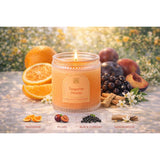 , Textured, Elegant Candle, Home Fragrance Candle For Relaxing Atomosphere, Living Room & Bedroom, 6 Oz (Tangerine Dream)