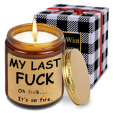 Vanilla Scented Candles, Candle Gifts For Women, Funny My Last F Candle Unique Candles For Home Scented, Hilarious Funny Gifts For Women, Men, Bff, Bestie, Best Friend, Coworker