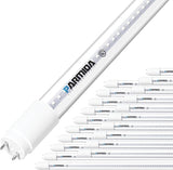 20 Pack 4FT T8 LED Hybrid Type A B Tubes 24W 3000LM 5000K Plug and Play Ballast Bypass