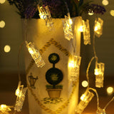 Photo Clips String Lights, 9.8Ft 20 Led Fairy Lights With Clips Battery Operated Warm White For Pictures Dorm Bedroom Wa