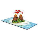Cutpopup Lavau, Anniversary Card Pop Up, Valentines Day, Wedding, Engagement, 3D Greeting Card (I Lava U) Sd207Us1515
