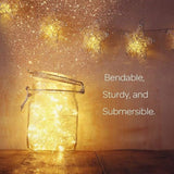 10FT Battery Operated Fairy String Lights 30 LED Warm White Firefly Lights for Wedding Party Home Garden Decor