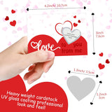 50 Pieces Valentine'S Day Scratch Off Love Cards Love Theme Scratch Off Cards Valentine'S Day Naughty Nice Diy Kit, Romantic Greeting Card For Boyfriend Girlfriend Anniversary With Envelope