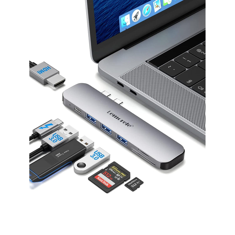 Usb C Hub For Macbook Pro /Air M1 M2 2022 2021 2020 2019 2018 13" 15" 16", 7 I