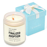 Adoption Gifts For Girls, Boys, Adoptive Parents, New Family Beginnings Gift For Newly Adopted Mom Adoptive Dad, Adoption Day Gifts For Family, Lavender Scented Candle With Gift Box