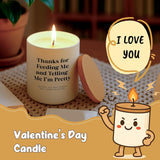 Romantic Gifts For Him Men Boyfriend Husband Valentine’S Day Candle Humorous Thank You Gift For Husband Boyfriend, Couples & Anniversary Birthday Valentine’S Gifts For Couples Thanks For Feeding Me
