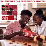 Valentines Day Cards Gifts - 32 Pack African American Valentine'S Day Greeting Cards With Envelopes And Stickers, Black Valentine Love Heart Supplies Gifts For Family Friends Coworkers (Blank Inside)