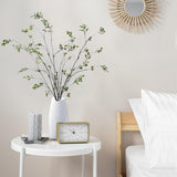 47.2’’ 4Pcs Artificial Ficus Branches Artificial Greenery Stems Faux Ficus Twig Plants Fake Leaf Spray Green Eucalyptus Branches For Vase Filler Office Home Wedding Decoration