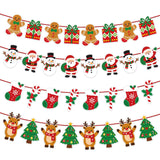 Christmas Party Decorations - 4 Packs Christmas Banner, 8.9 Ft
