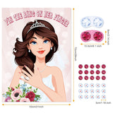 Pin The Ring On The Bride, Bridal Shower Hen Party Bachelorette Party Girls Game Bride To Be Pin Game Party Supplies