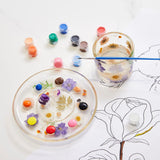 Painter'S Cup & Palette Set For Painting Lovers - Round Paint Tray, & Palette With Water Cup & Clever Cutout For Brush For Artists & Painters, Painter Gift For Mothers Day, Her
