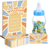 62 Pcs Here Comes The Son Candy Guessing Game Includes 11 Inch Large Baby Bottle Bank 60 Pcs Candy Guessing Cards For Expecting Mothers, Girl And Boys Baby Showers Party Games