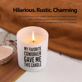 My Favorite Coworker Gave Me This Candle Funny Gifts For Coworkers Scented Candles For Home Office Boss Employee Gifts Jar Candles Sage Floral Lavender Scent Soy Wax Candles 9.5 Oz
